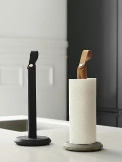 Portarotolo da cucina in legno di quercia Grab