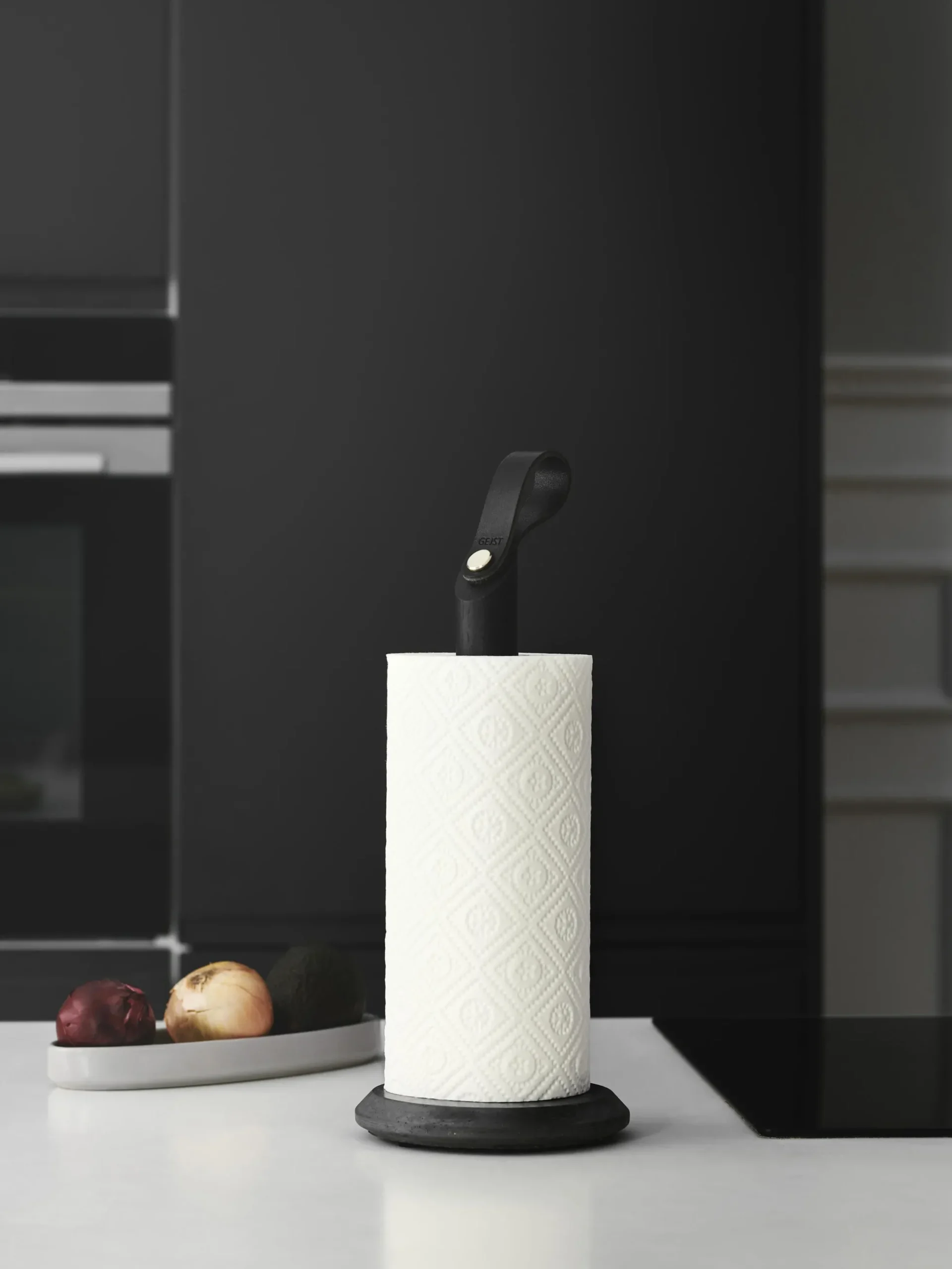 Portarotolo da cucina in legno di quercia Grab