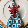 Portatovaglioli con perle di vetro Lobster 2 pz