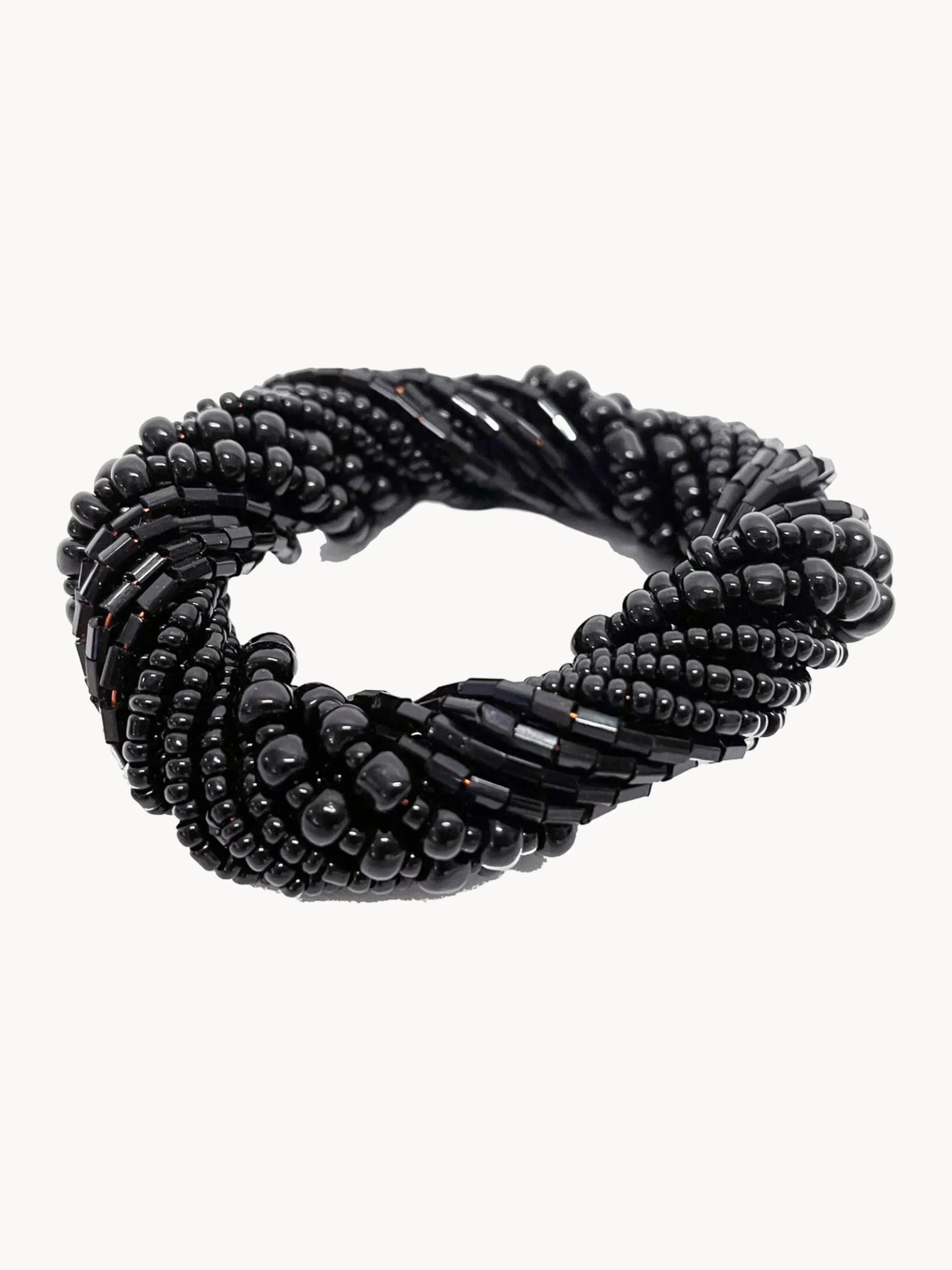 Portatovagliolo intrecciato a mano Beaded