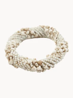 Portatovagliolo intrecciato a mano Beaded