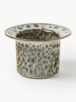 Portavaso fatto a mano con smalto reattivo Balou, alt. 10 cm