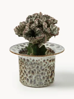 Portavaso fatto a mano con smalto reattivo Balou, alt. 10 cm