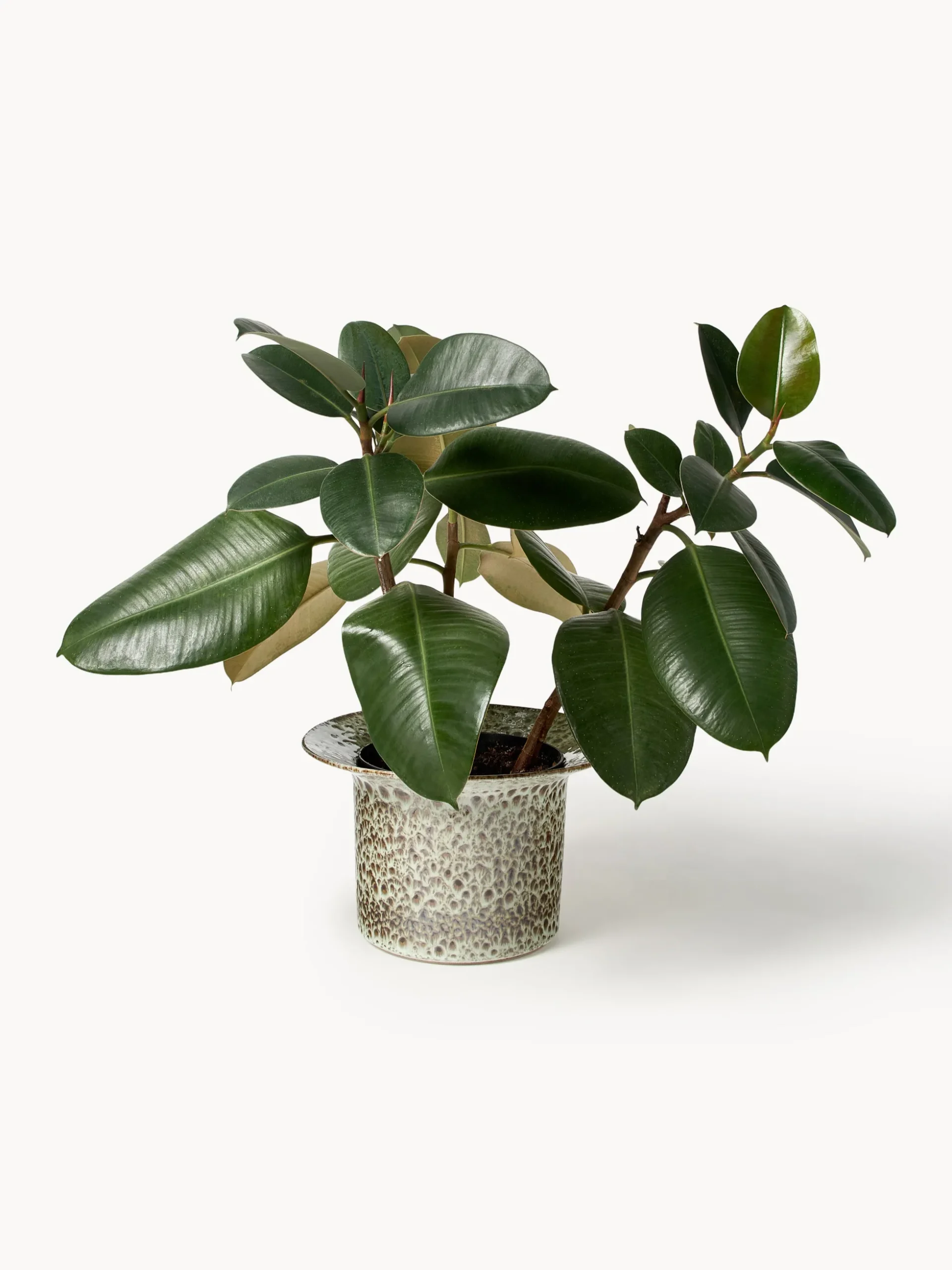 Portavaso fatto a mano con smalto reattivo Balou, alt. 19 cm