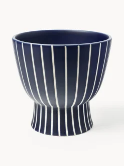 Portavaso dipinto a mano Elio, alt. 23 cm