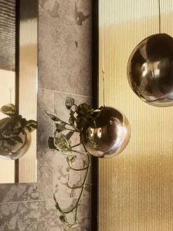 Portavaso in metallo da appendere Globe