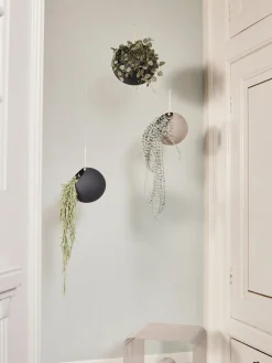 Portavaso in metallo da appendere Globe
