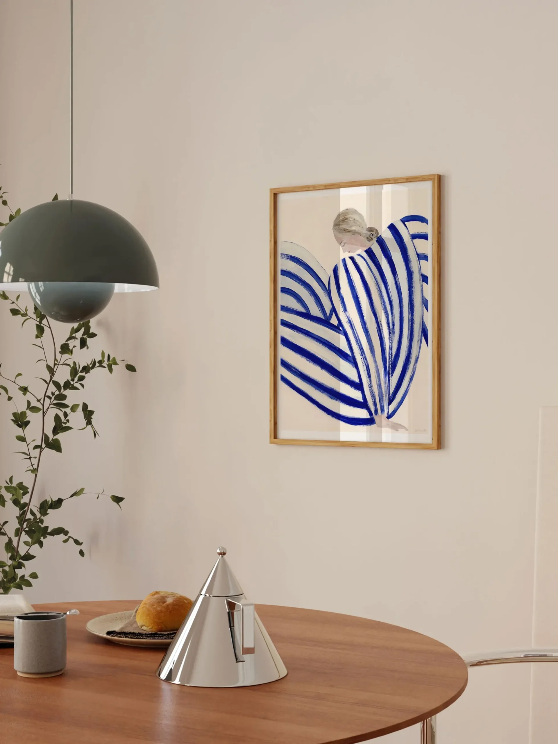 Poster Blue Stripe At Concorde by Sofia Lind x The Poster Club