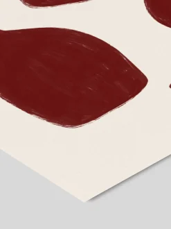 Poster Tara Royle - Abstract Wine Glasses
