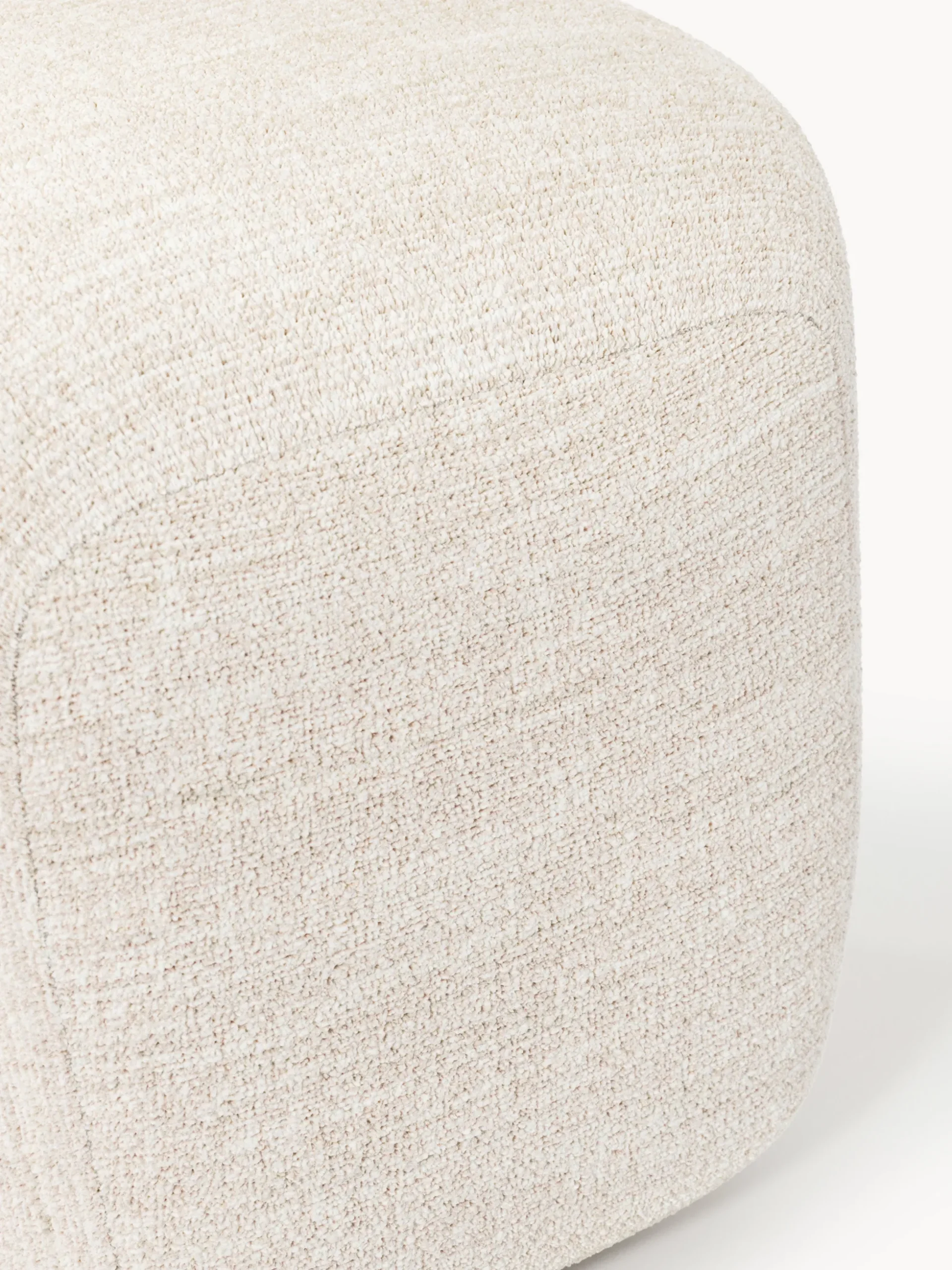 Pouf alto in bouclé Wolke