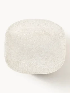 Pouf alto in teddy bouclé Wolke