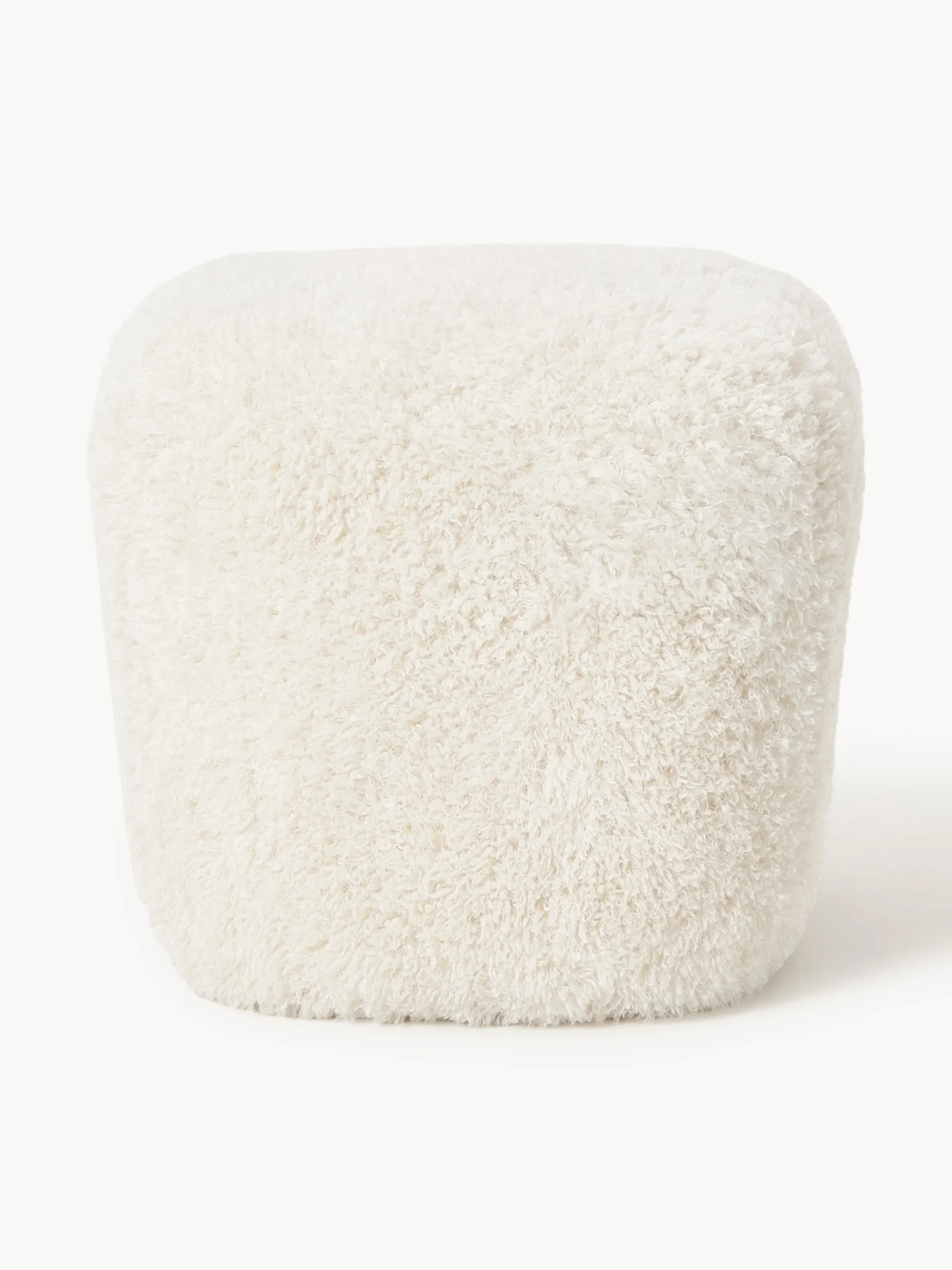 Pouf alto in teddy Wolke