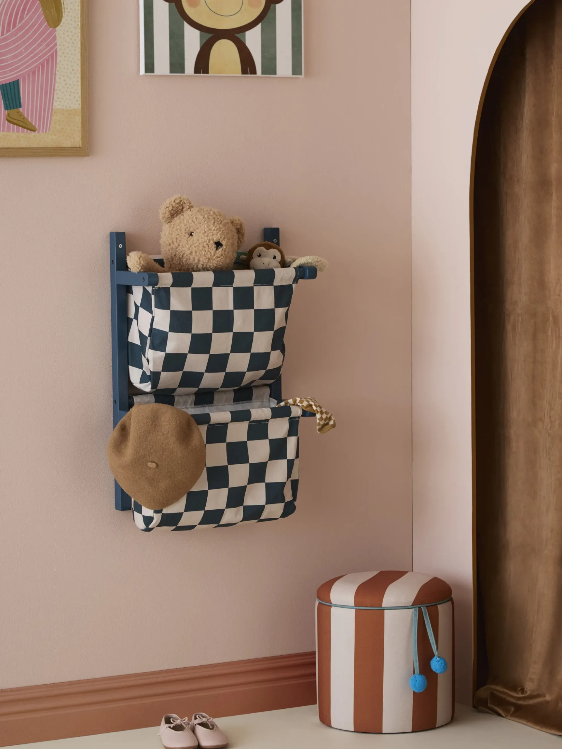 Pouf contenitore per bambini Cylinder