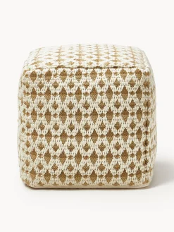 Pouf da esterno con motivo intrecciato Yamir