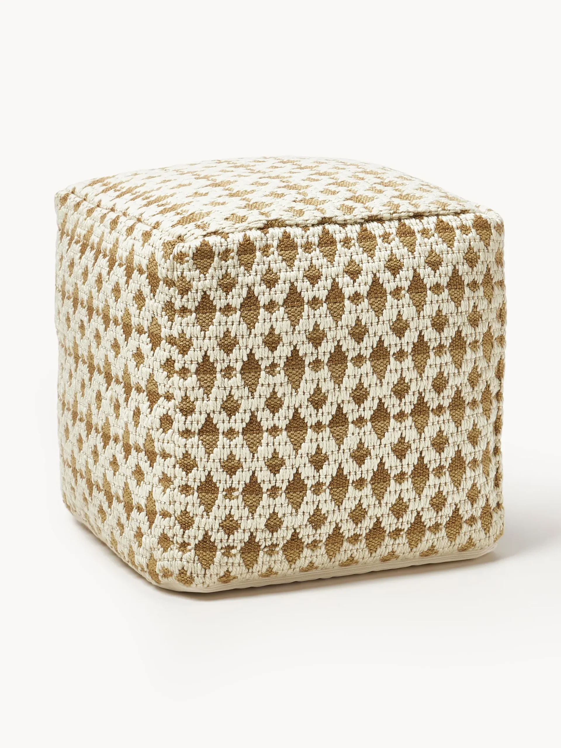 Pouf da esterno con motivo intrecciato Yamir