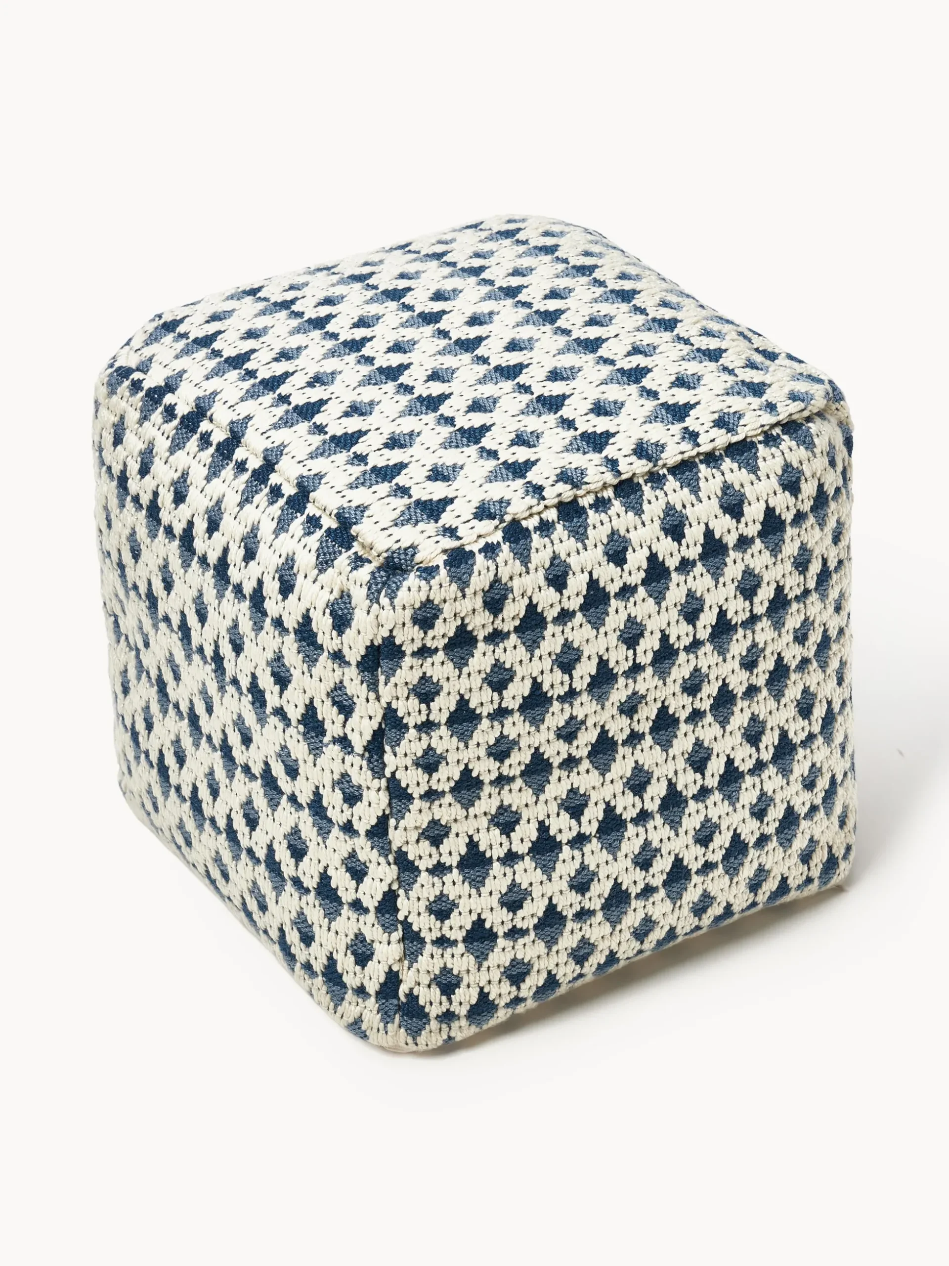 Pouf da esterno con motivo intrecciato Yamir