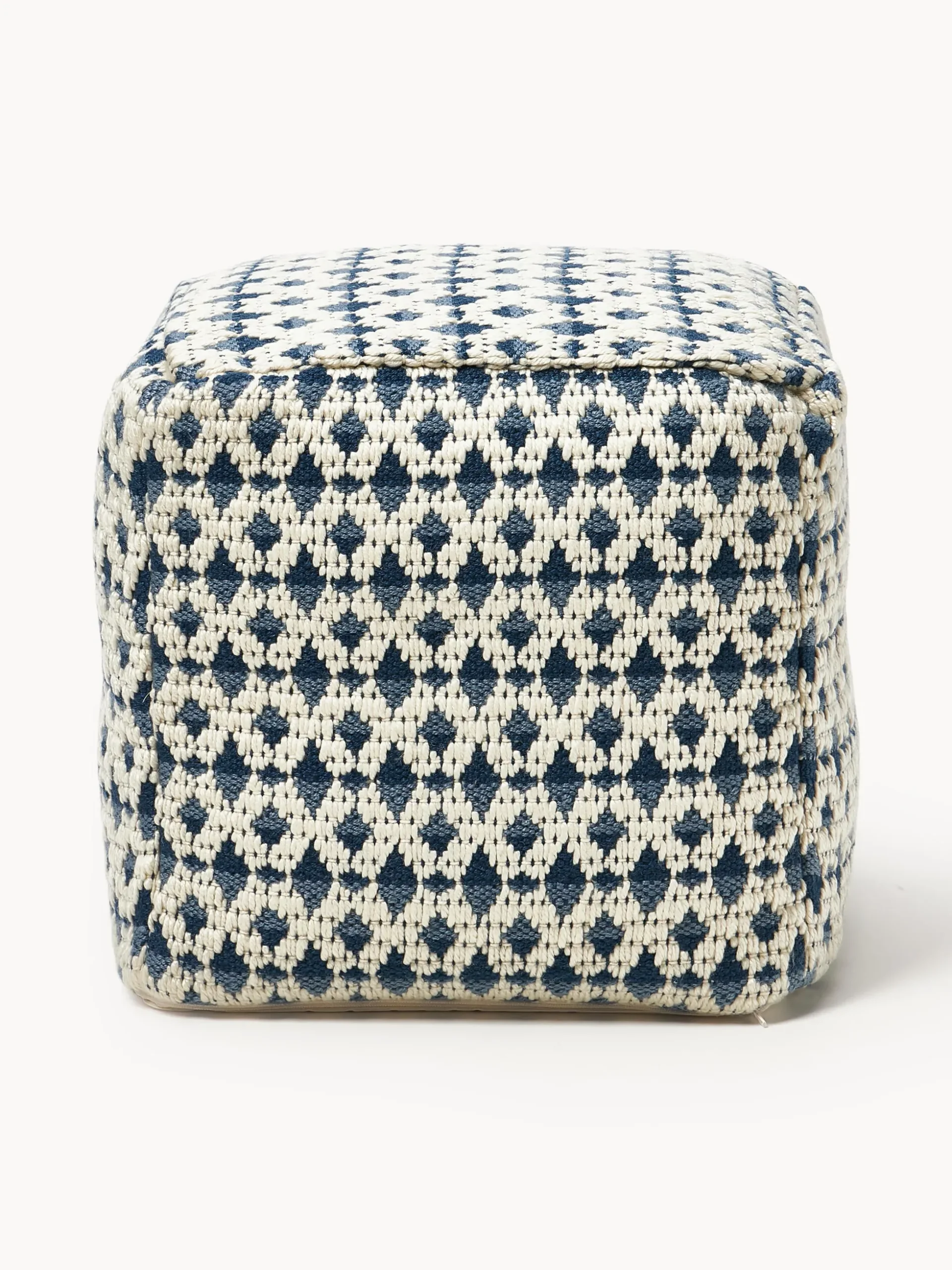 Pouf da esterno con motivo intrecciato Yamir
