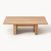 Pouf da giardino in legno di teak Eiko