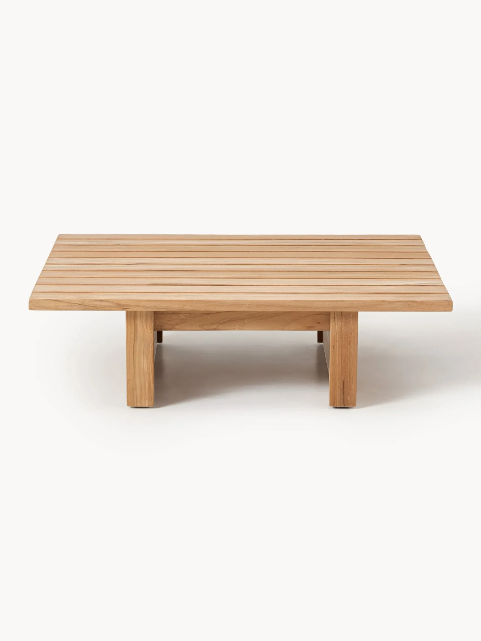 Pouf da giardino in legno di teak Eiko