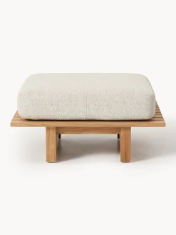Pouf da giardino in legno di teak Eiko