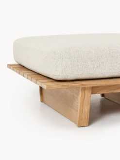 Pouf da giardino in legno di teak Eiko