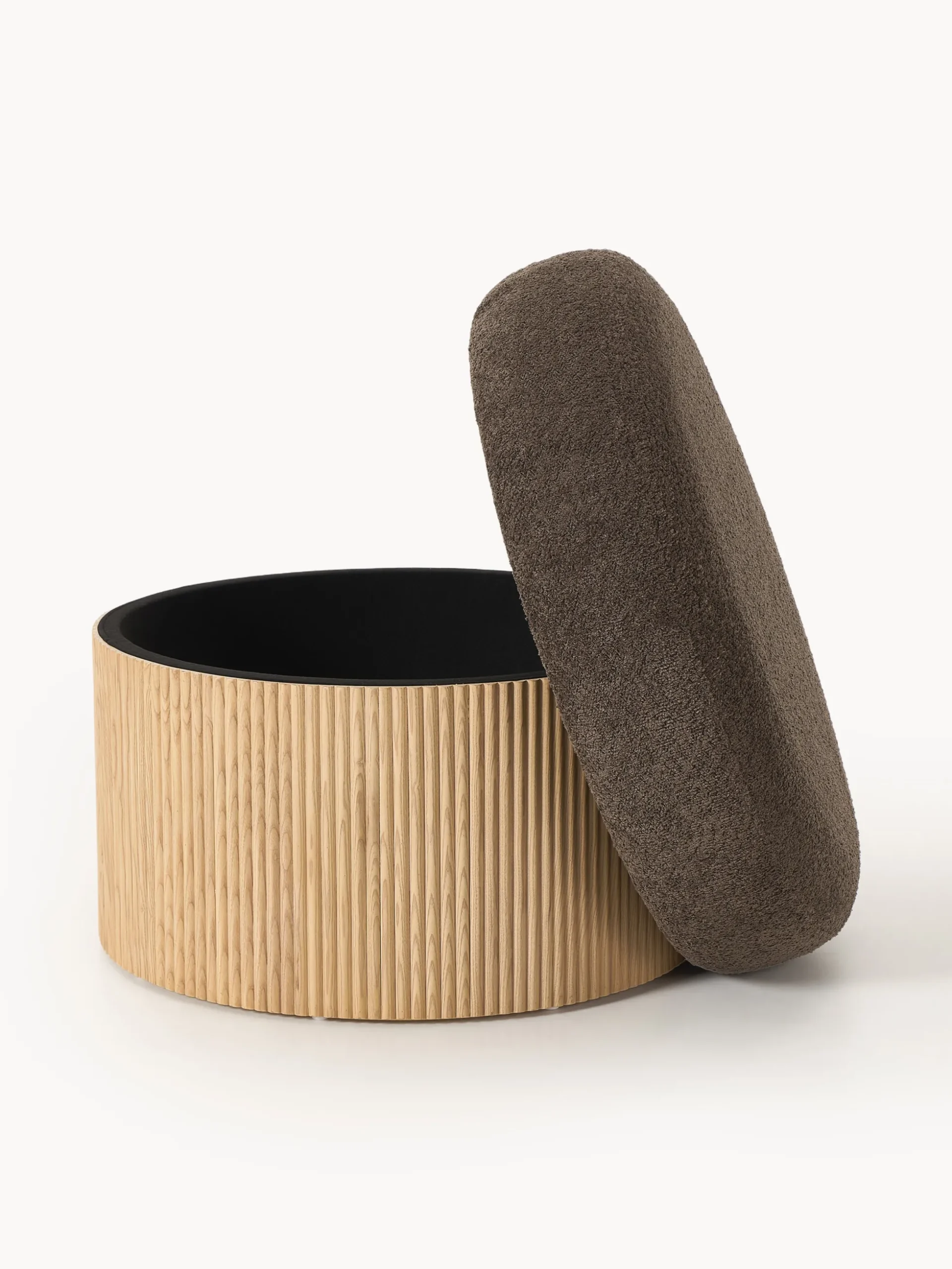 Pouf grande imbottito con contenitore Nala