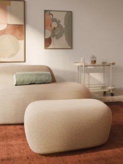 Pouf grande in bouclé Wolke