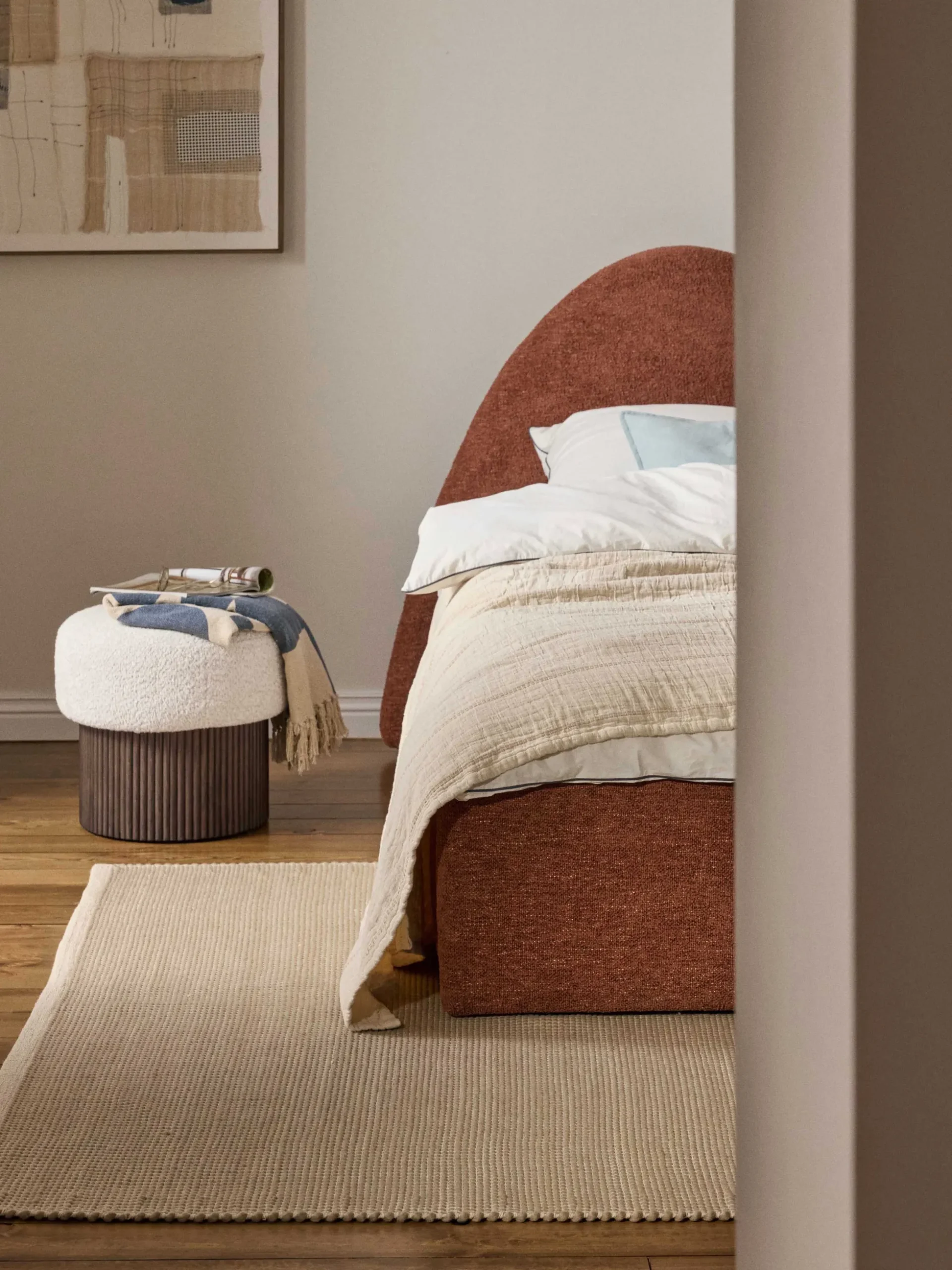 Pouf imbottito con contenitore Nala