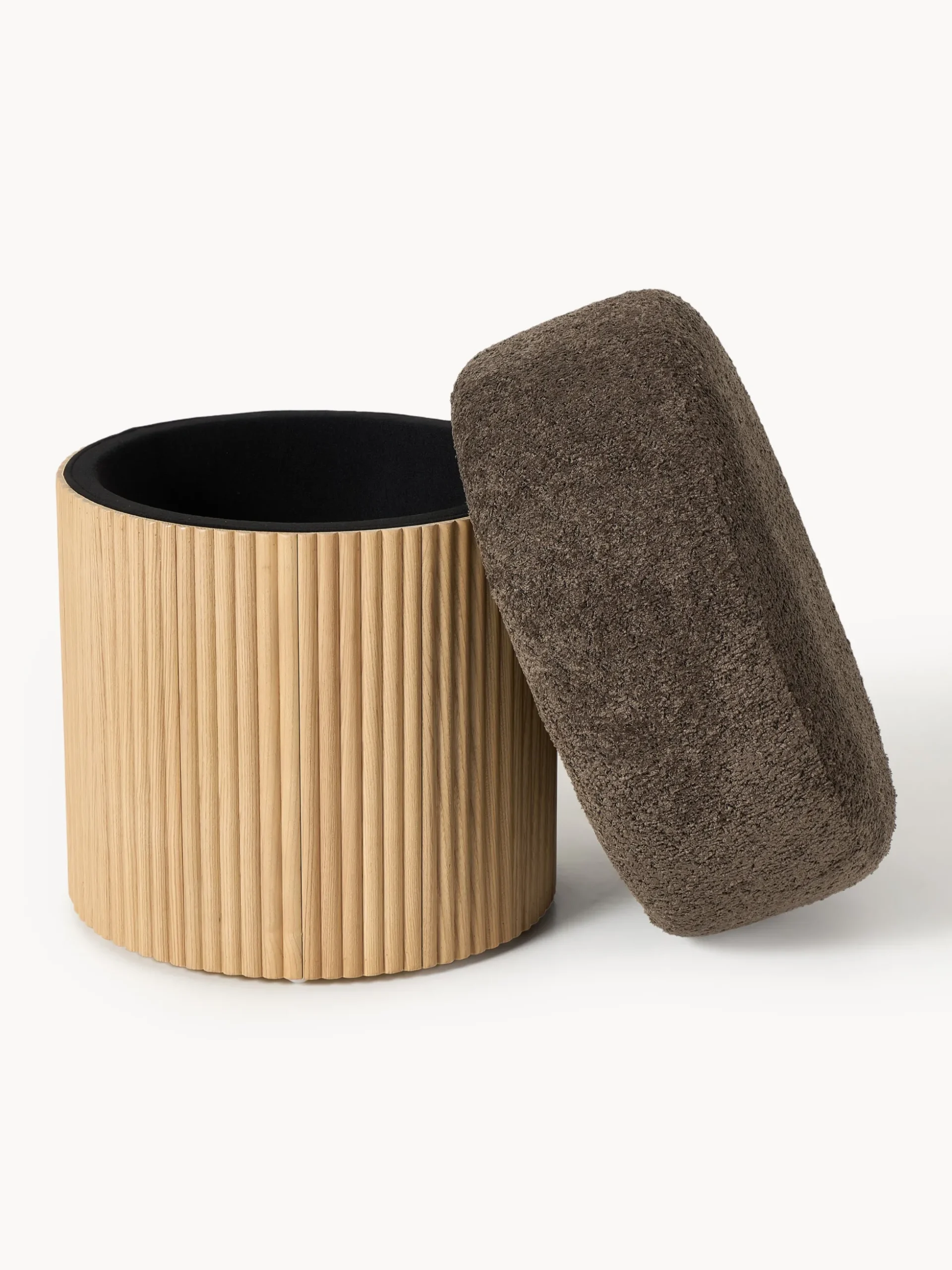 Pouf imbottito con contenitore Nala Small