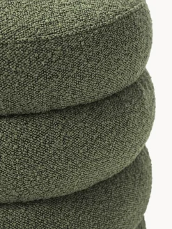 Pouf imbottito in bouclé Alto