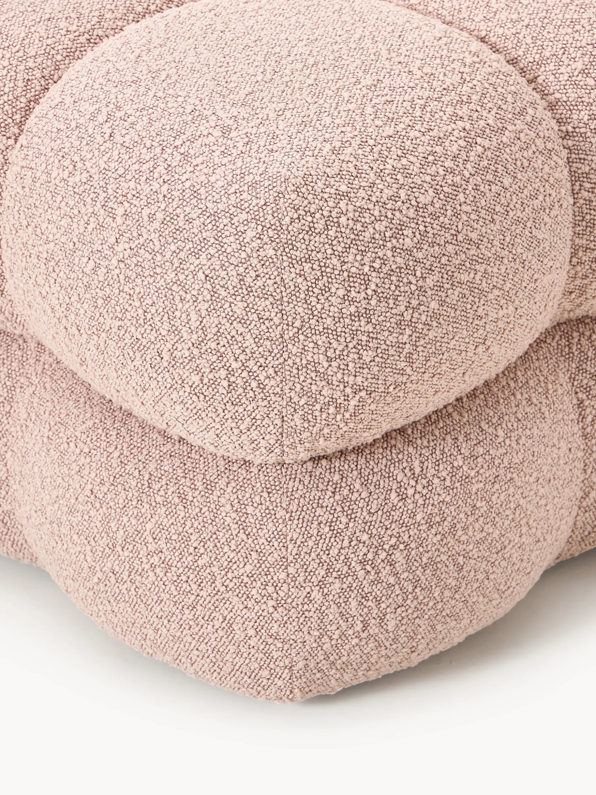 Pouf imbottito in bouclé Ellie