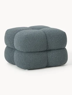 Pouf imbottito in bouclé Ellie