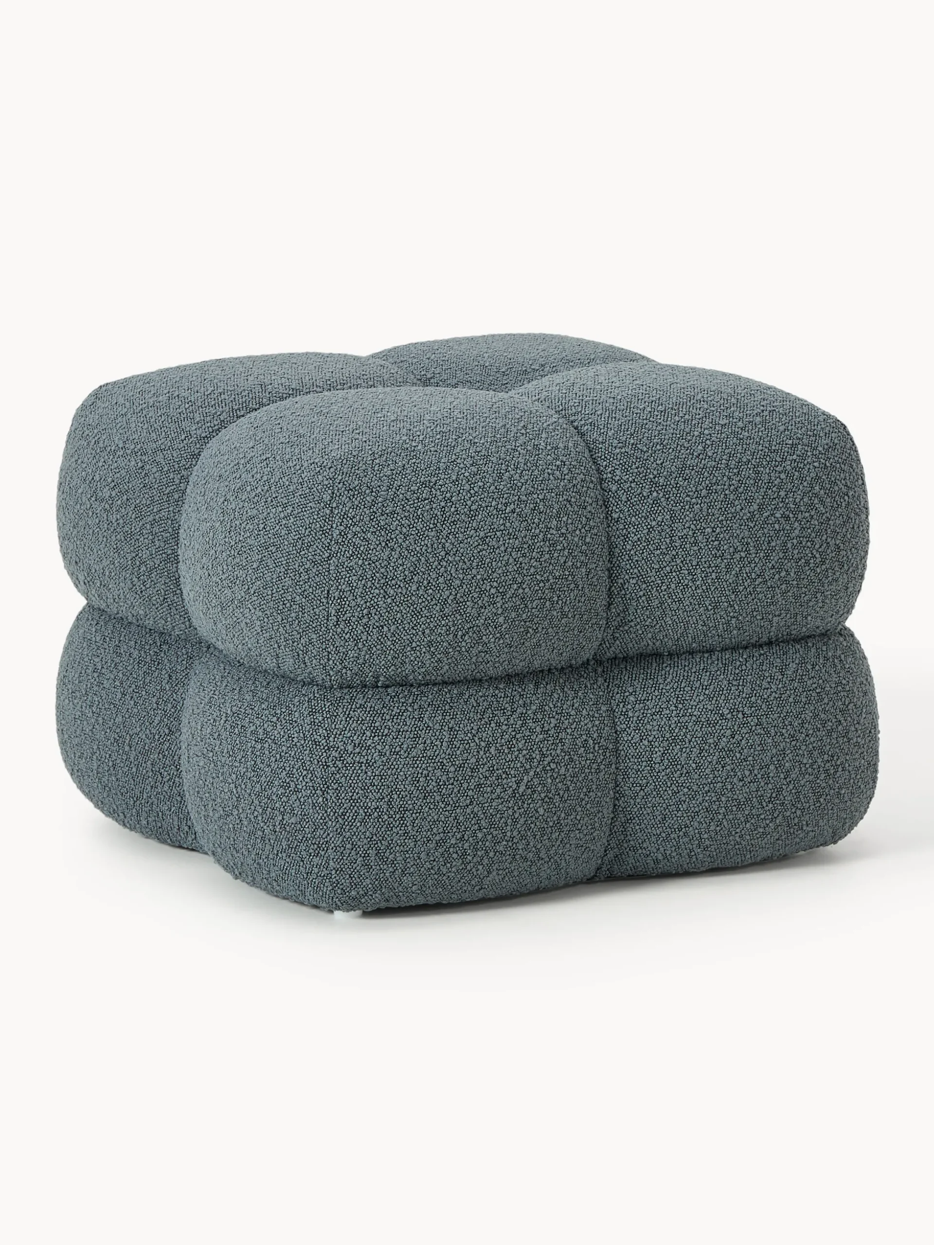 Pouf imbottito in bouclé Ellie