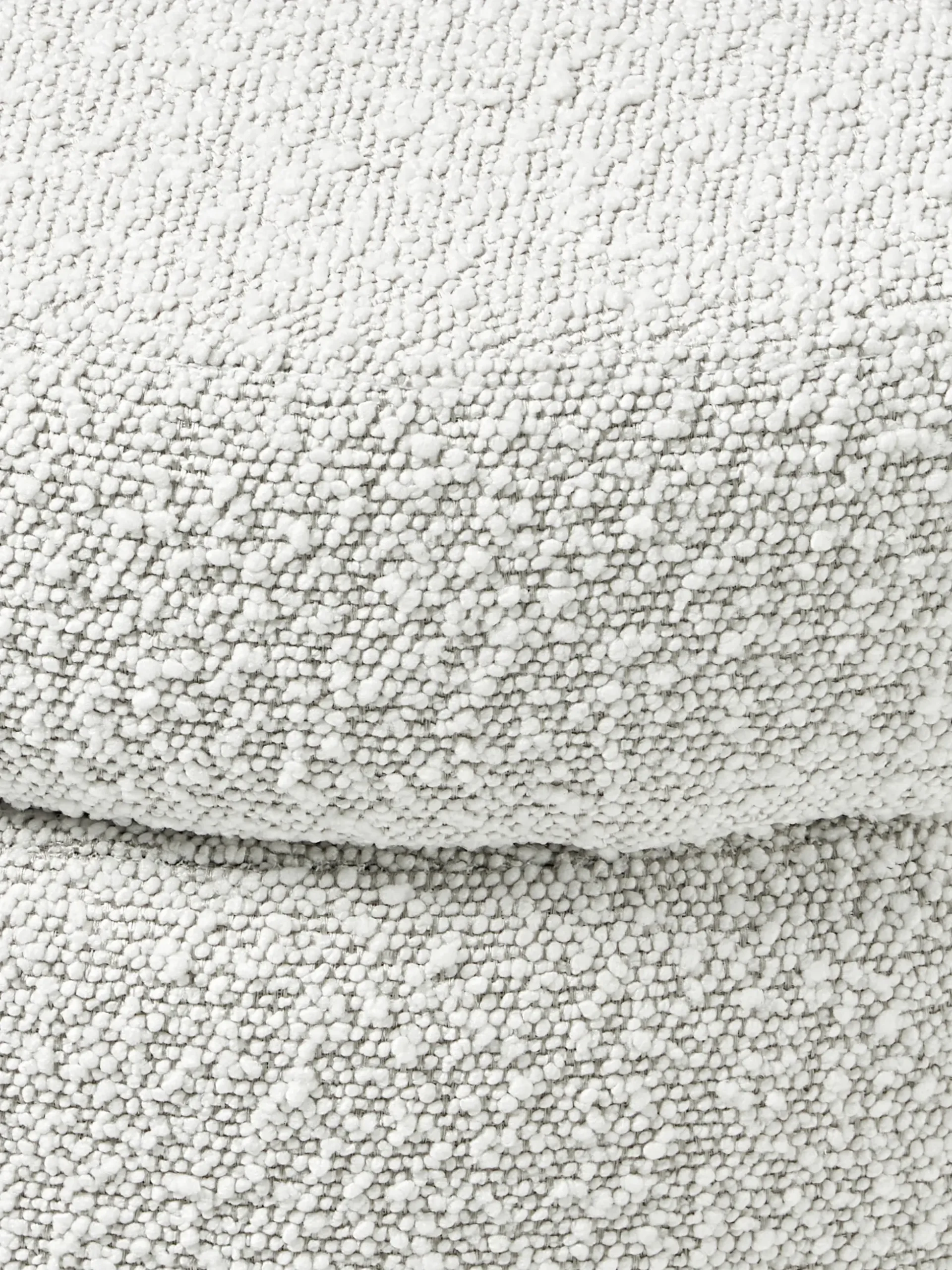Pouf imbottito in teddy con contenitore Alto