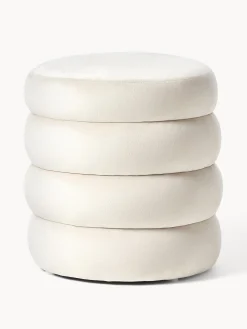 Pouf imbottito in velluto Alto