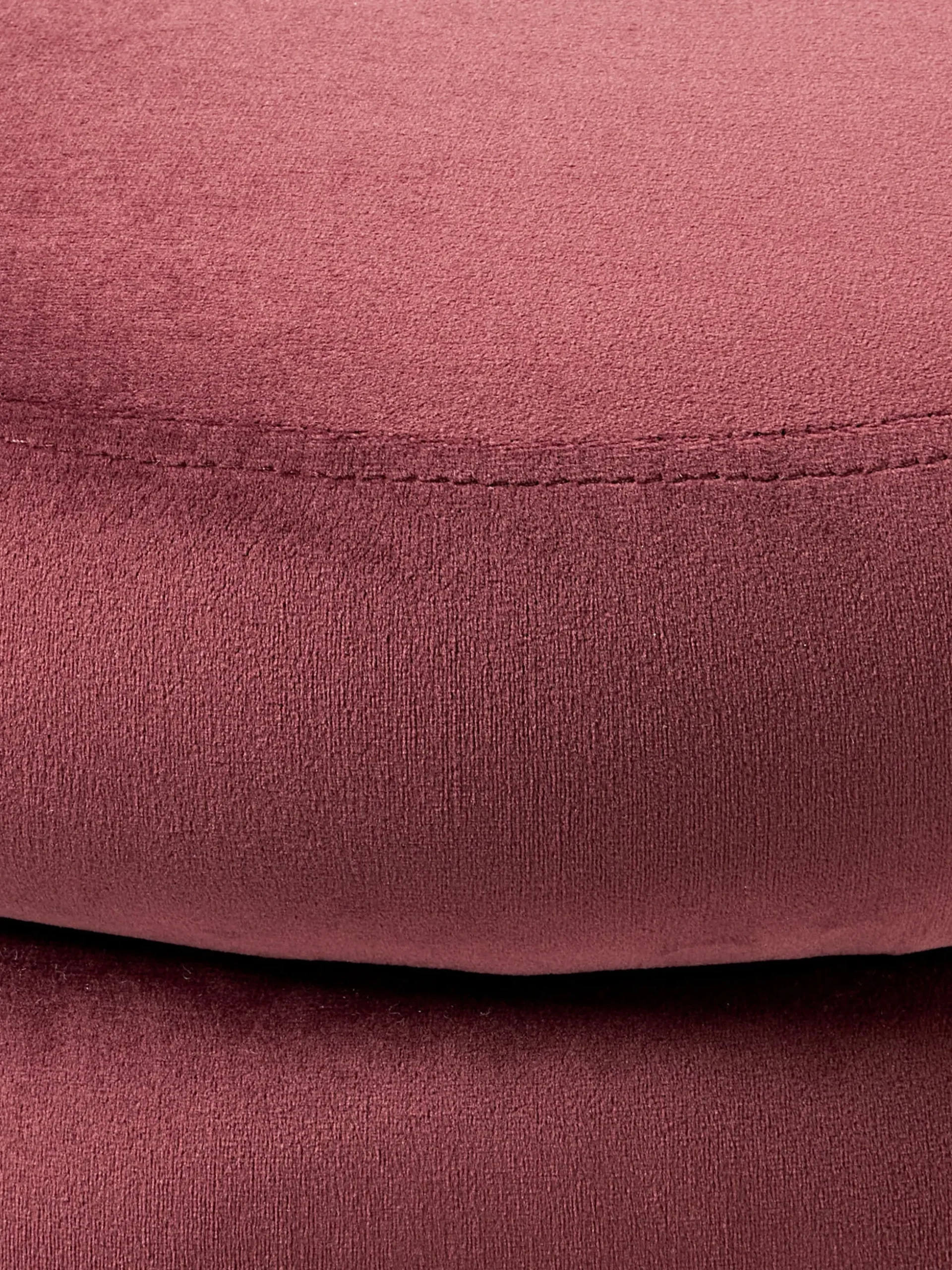 Pouf imbottito in velluto con contenitore Alto