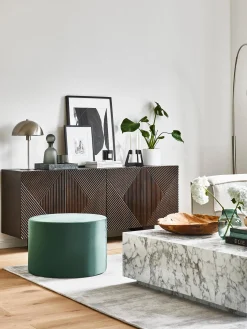Pouf in velluto Daisy