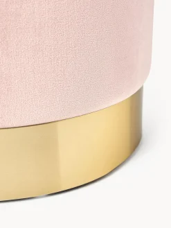 Pouf in velluto Orchid