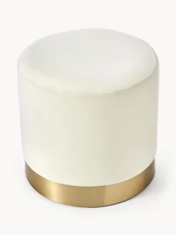 Pouf in velluto Orchid