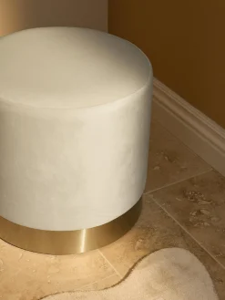 Pouf in velluto Orchid