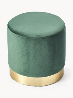 Pouf in velluto Orchid