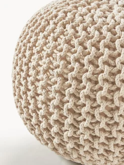 Pouf lavorato a maglia fatto a mano Dori