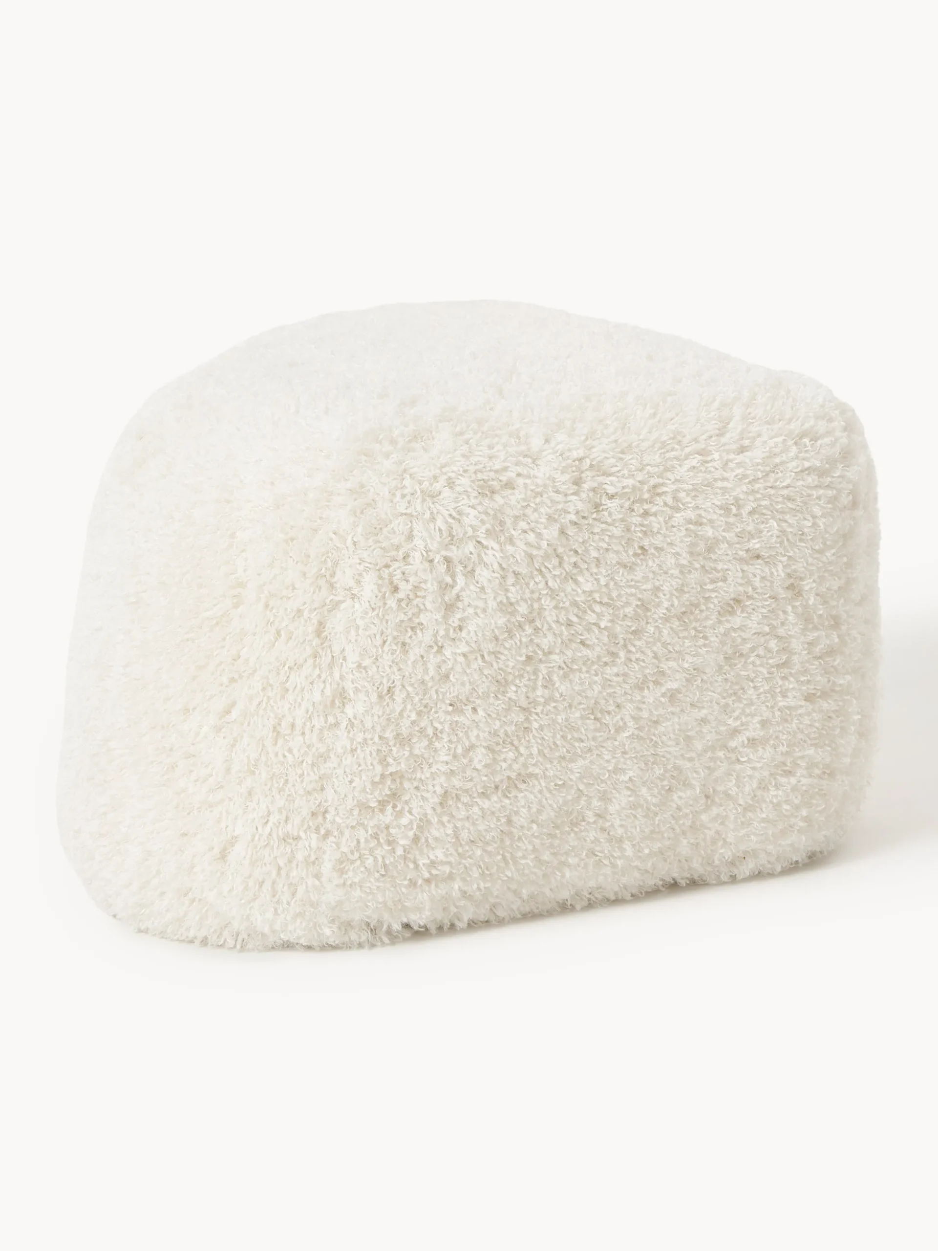 Pouf ovale in teddy Wolke