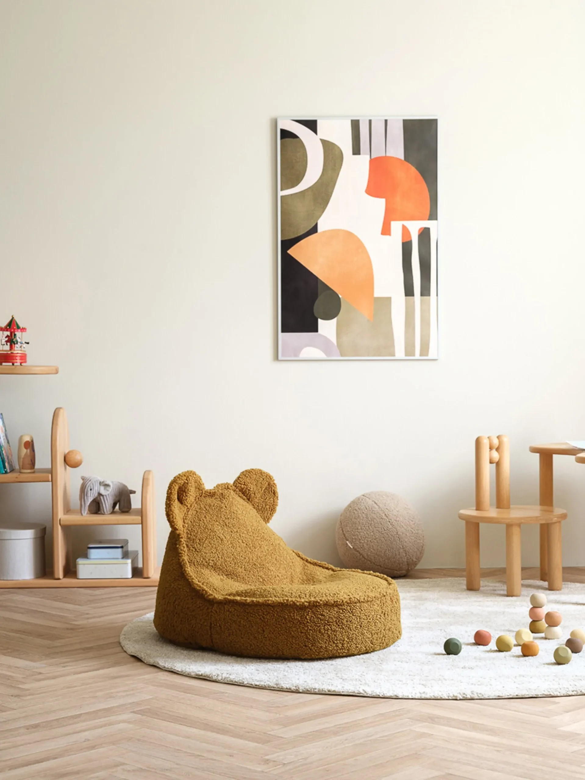 Pouf per bambini in teddy Bear