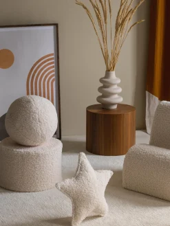 Pouf per bambini in teddy Sugar Ø 40 cm