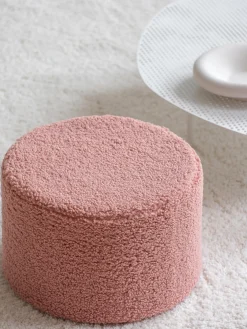 Pouf per bambini in teddy Sugar Ø 40 cm