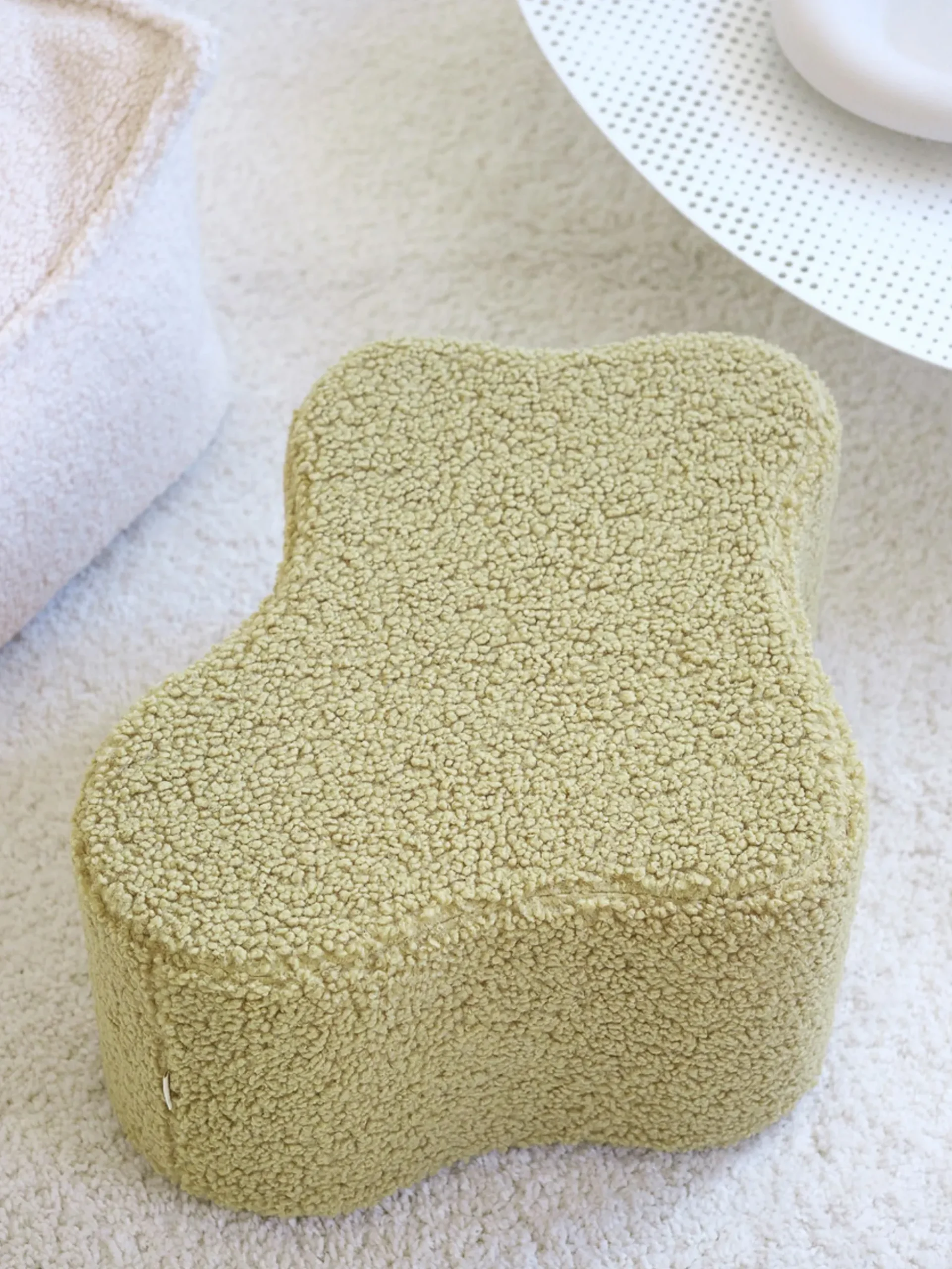 Pouf per bambini in teddy fatto a mano Cloud