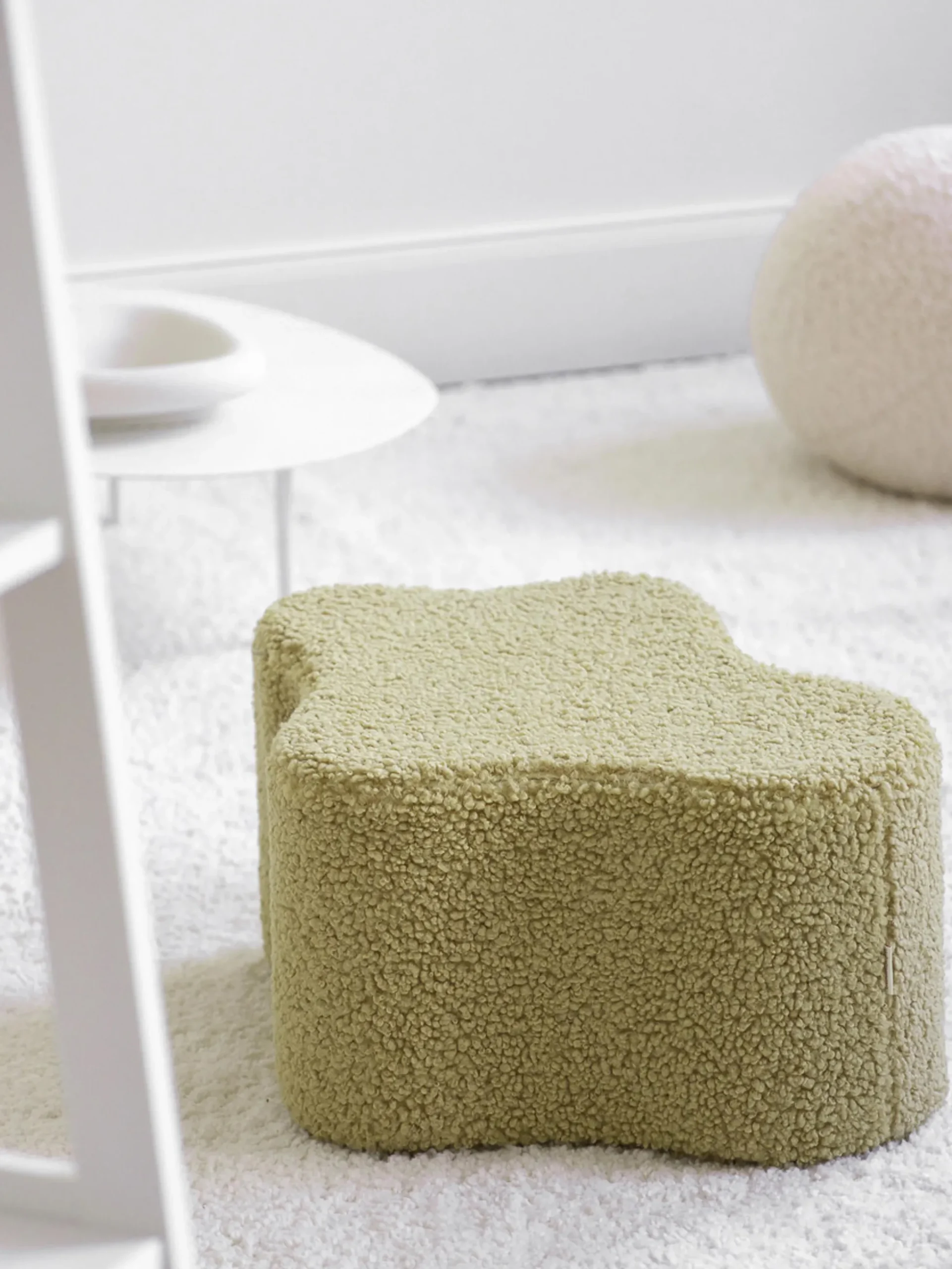 Pouf per bambini in teddy fatto a mano Cloud