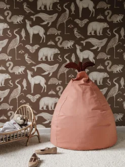Pouf sacco in cotone organico Pear Bean
