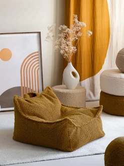 Pouf a sacco per bambini in teddy Sugar